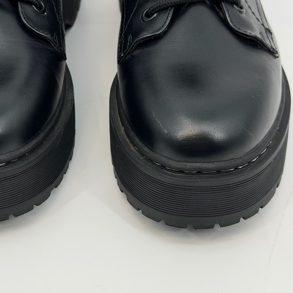 Universal Thread Target Black Combat Boots Lug Sole Lace Up Zip Ankle Size 8 - Picture 10 of 15